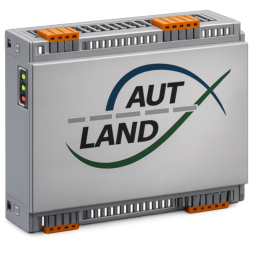 Módulo controlador industrial com a marca Autland